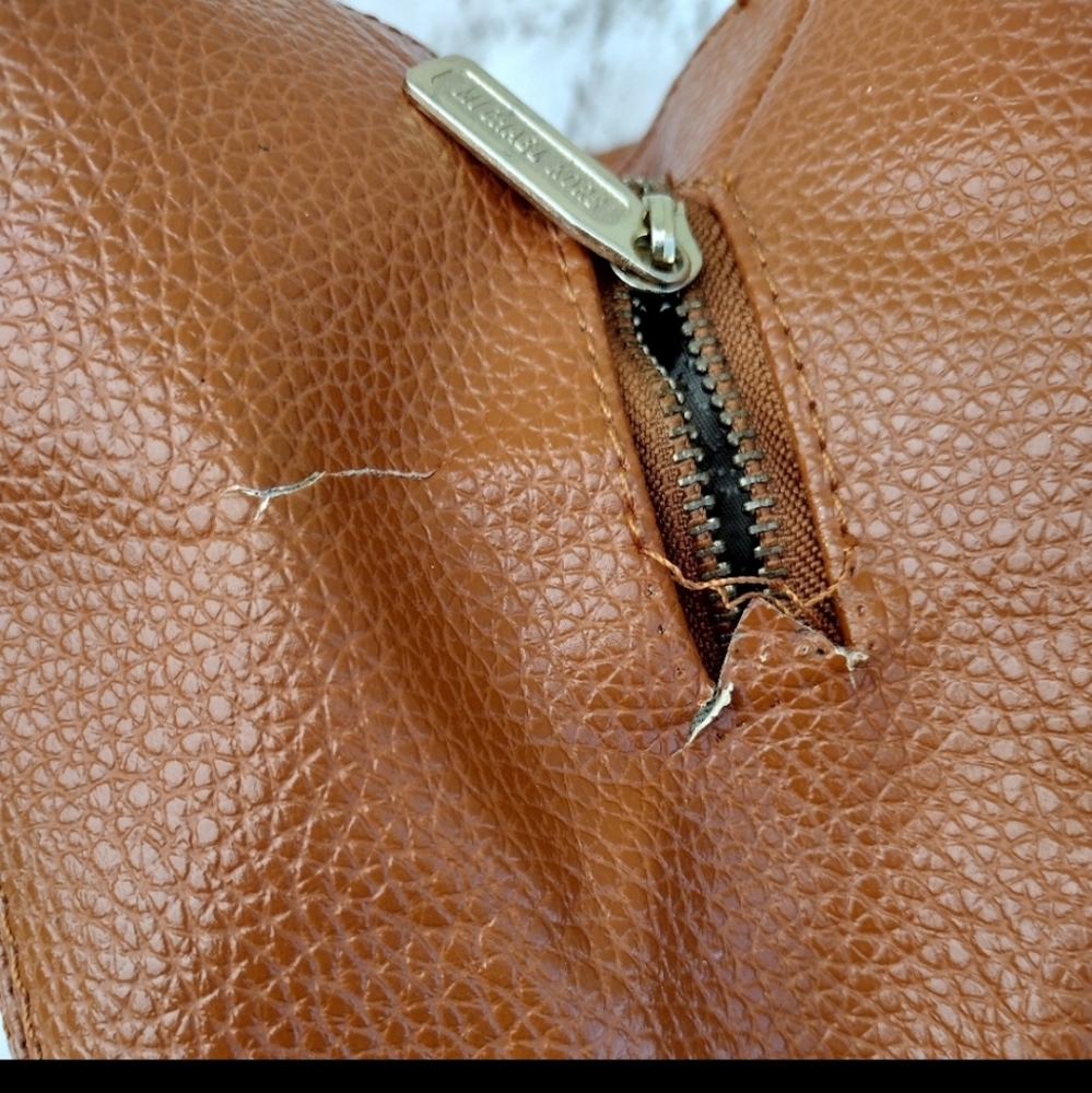 Michael Kors Fulton Large Shoulder Bag - Acorn Brown purse tote boho - Picture 5 of 7